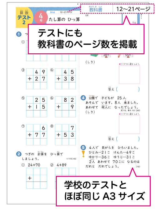 月刊小２ポピー算数 小学校の教科書に合わせ 予習復習に最適