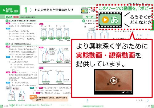 小６ポピー理科 紙の教材とデジタルコンテンツで学べる教材